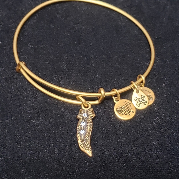 Alex & Ani Coppure Swarovski Feather Brace… - Picture 2 of 10